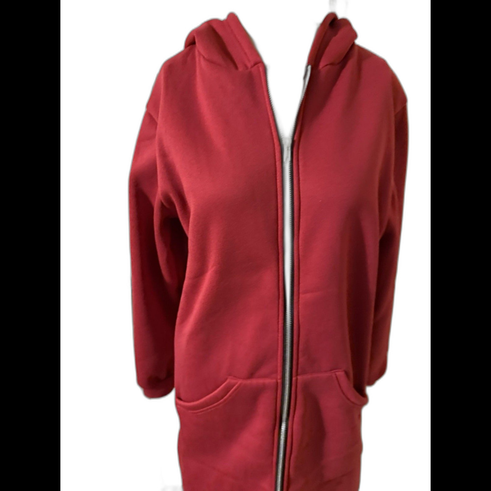 Full Zip Hoodie Dress with Kangaroo Pockets Women Size Medium ( 8-10)